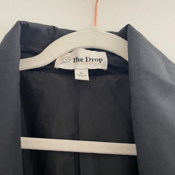 The Drop Women's Noa Trench Coat Black XL - Picture 5 of 6